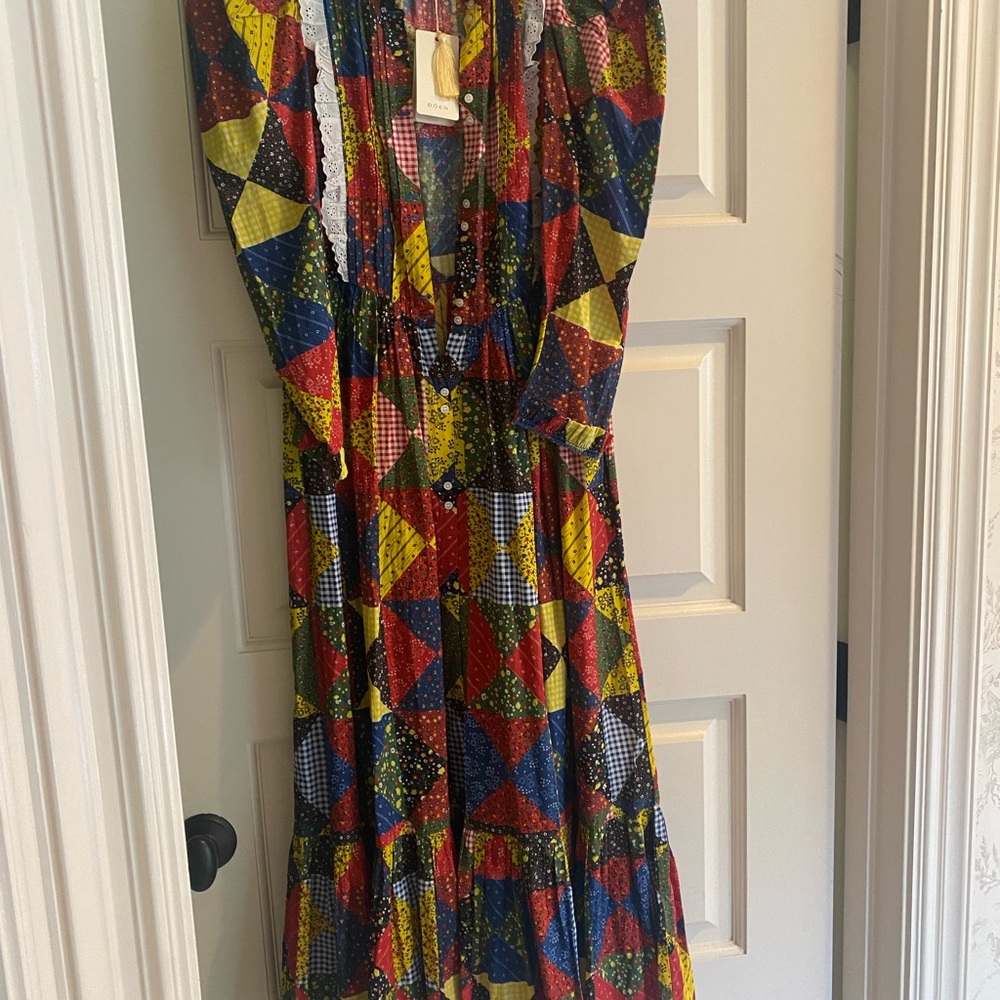NWT :: Doen Nicolette Dress in Countryside Patchwork - Picture 8 of 10